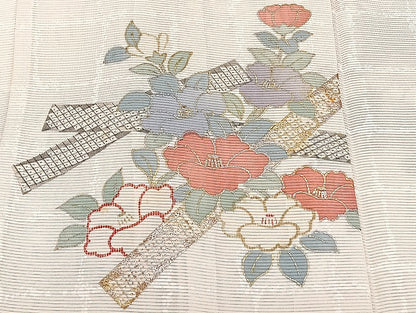 平和屋着物■夏物 小紋 絽 紗 まとめて20点 花柄 縦絽 金銀彩 着用可能多数 全て正絹 mmm1029