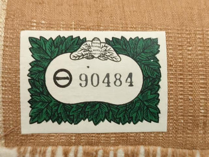 平和屋着物●本場結城紬　重要無形文化財　奥順謹製　反物　着尺　砺茶色　証紙付き　逸品　未使用　DABD8090zzz