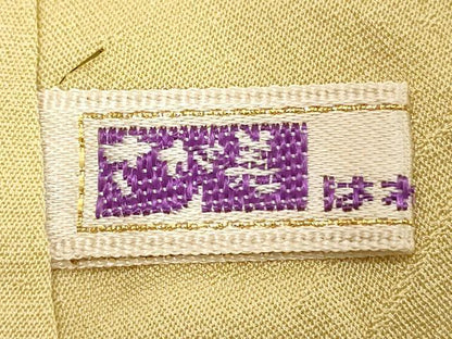平和屋着物■上質な色無地 風景地紋 蒸栗色 さが美扱い 正絹 逸品 DABF4275cd