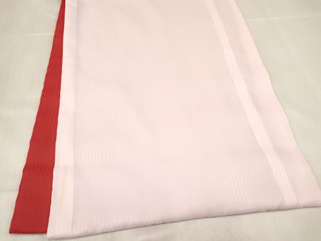 平和屋着物[]女の子　子供　長襦袢　袷　縞地紋　薄桜色　半衿刺繍　DABE7193ma