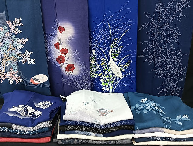平和屋着物■夏物 訪問着 絽 紗 まとめて20点 白鷺 人物 花柄 友禅 作家物 暈し染め 金彩 着用可能多数 全て正絹 mmm1039