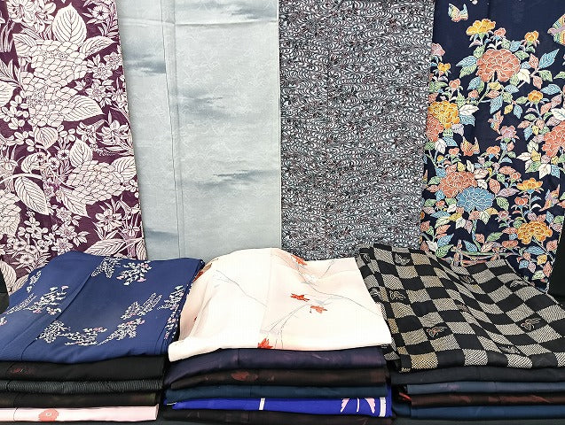 平和屋着物■夏物 小紋 絽 紗 まとめて20点 鳥 蝶 花柄 型染め 暈し染め 着用可能多数 全て正絹 mmm1036