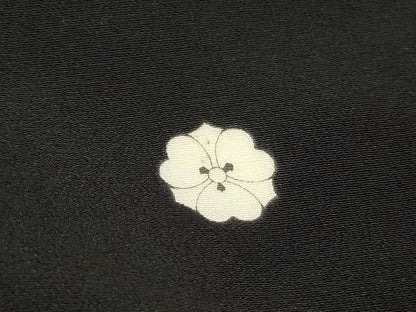 平和屋着物■豪華黒留袖 木立飛鶴文 笹の葉 金彩 正絹 逸品 DABF4796qa