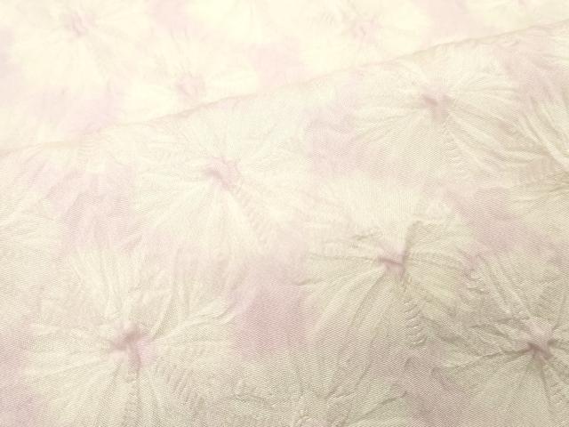 平和屋着物■長襦袢 無双仕立て 総絞り 霞文 正絹 逸品 DABE6973zy