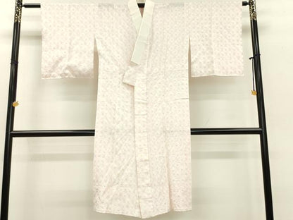平和屋着物■長襦袢 無双仕立て 総絞り 霞文 正絹 逸品 DABE6973zy