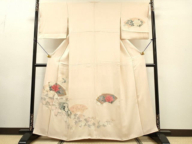 平和屋着物■訪問着 地紙草花 金彩 正絹 逸品 DABE6956zy