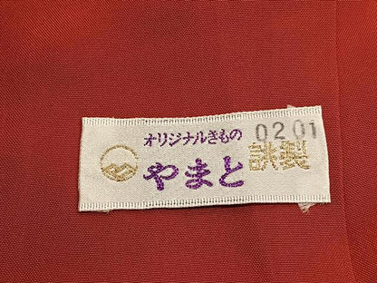 平和屋着物■本場大島紬 横段花文 やまと誂製 正絹 逸品 未使用 BAAX2321hv