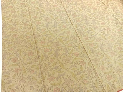 平和屋着物■本場大島紬　7マルキ　枝花文　正絹　逸品　BAAX2374hv