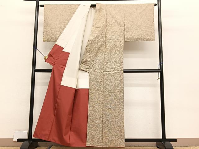 平和屋着物■本場大島紬　7マルキ　枝花文　正絹　逸品　BAAX2374hv