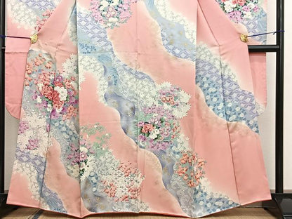 平和屋着物■豪華振袖　道長花文　暈し染め　金彩　正絹　逸品　BAAX2352hv