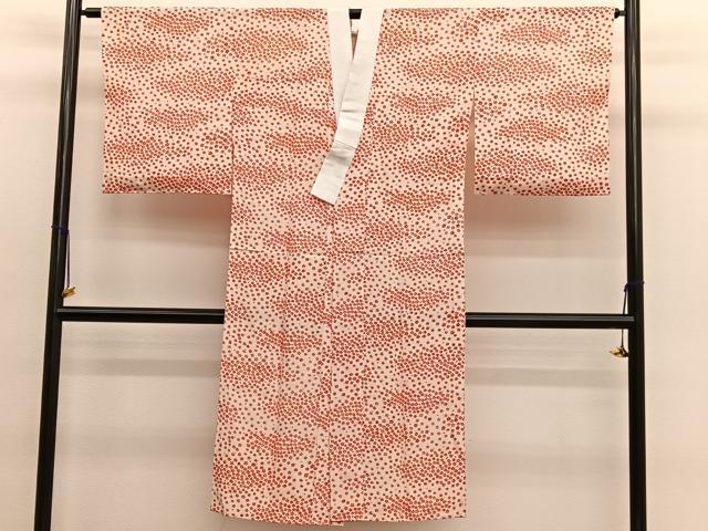 平和屋着物■長襦袢　単衣　舞花文　正絹　逸品　未使用　BAAX2412hv