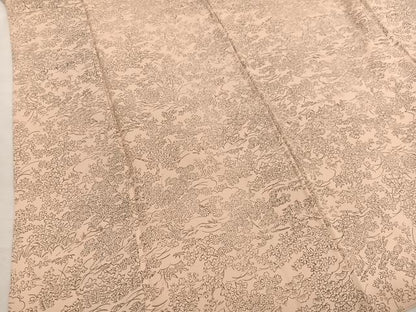 平和屋着物■上質な小紋　手描き　松竹梅花文　正絹　逸品　BAAX2377hv