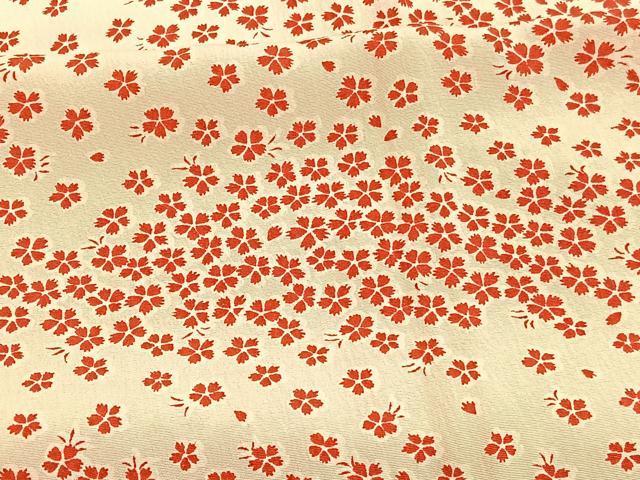 平和屋着物■長襦袢　単衣　舞花文　正絹　逸品　未使用　BAAX2412hv