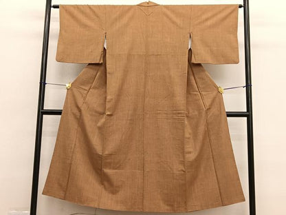 平和屋着物■上質な紬 縞 正絹 逸品 BAAX2428hv