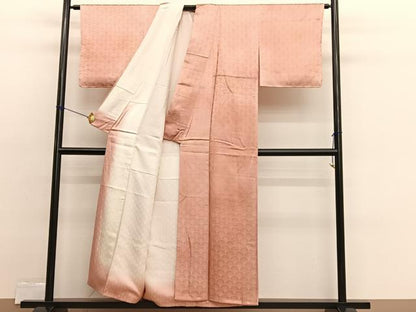 平和屋着物■上質な小紋 青海波 暈し染め 正絹 逸品 BAAX2448hv
