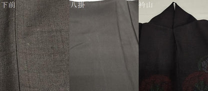 平和屋着物●本場結城紬　重要無形文化財　80亀甲　花丸文　鈴乃屋扱い　正絹　逸品　DABF1183ud