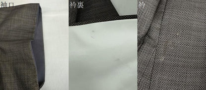平和屋着物●本場大島紬　訪問着　9マルキ　風景樹林文　正絹　逸品　DABF1195ud