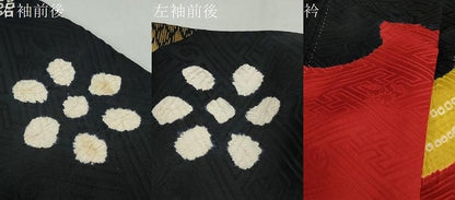 平和屋着物●豪華振袖　絞り　草花文　金彩　正絹　逸品　DABF1206ud