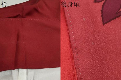 平和屋着物●豪華振袖　草花文　正絹　逸品　DABF1179ud