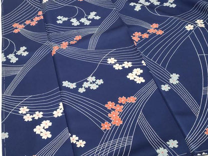 平和屋着物■上質な小紋　舞花文　正絹　逸品　未使用　DABF4367cd