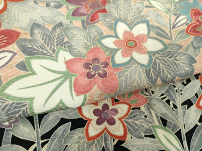 平和屋着物●訪問着　流水花文　暈し染め　金彩　正絹　逸品　DABE5918ps