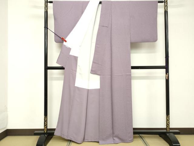 平和屋着物■上質な色無地　唐草地紋　薄色　正絹　逸品　DABF4391cd