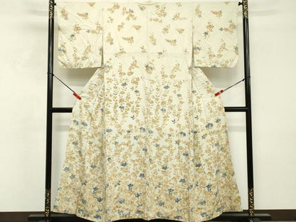 平和屋着物■訪問着 駒刺繍 草花文 金彩 正絹 逸品 DABF4455cd