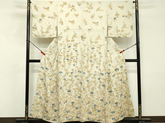 平和屋着物■訪問着 駒刺繍 草花文 金彩 正絹 逸品 DABF4455cd