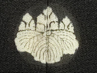 平和屋着物■豪華黒留袖 駒刺繍 扇面花文 金彩 正絹 逸品 DABF4452cd