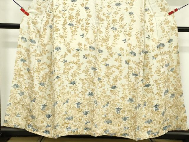 平和屋着物■訪問着 駒刺繍 草花文 金彩 正絹 逸品 DABF4455cd