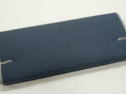 平和屋着物▼男性　紬　反物　着尺　アンサンブル　紺鼠色　逸品　未使用　DABE3508we