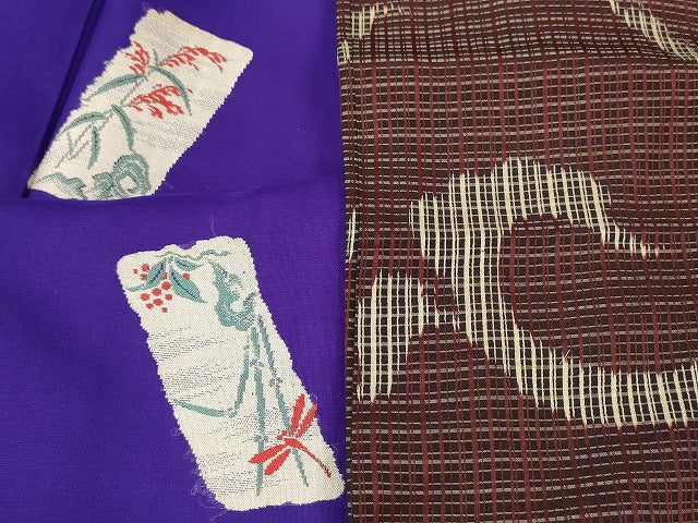 平和屋本店■夏物 小紋 絽 紗 まとめて20点 蜻蛉 花柄 手描き 着用可能多数 全て正絹 se4074