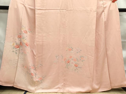 平和屋着物■訪問着　刺繍　草花文　暈し染め　正絹　逸品　DABF4972qa