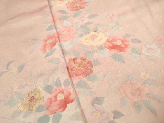 平和屋着物■訪問着　刺繍　草花文　暈し染め　正絹　逸品　DABF4972qa