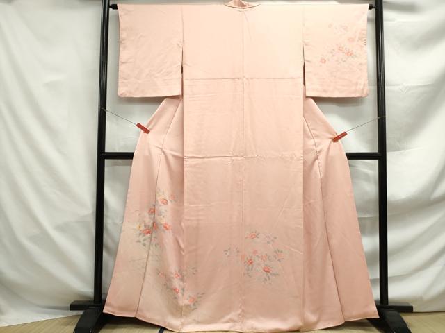 平和屋着物■訪問着　刺繍　草花文　暈し染め　正絹　逸品　DABF4972qa