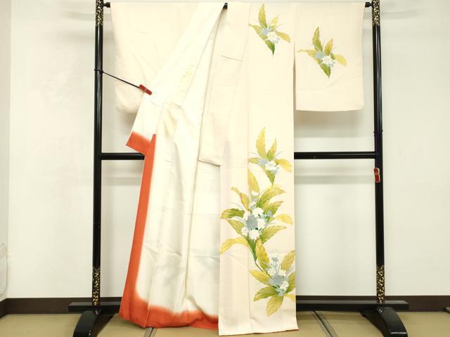 平和屋着物■訪問着 草花文 金彩 正絹 逸品 DABF4510cd
