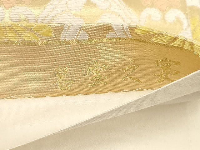 平和屋着物●六通柄袋帯　京唐織　名宝之宴　正絹　逸品　CABG3168dy