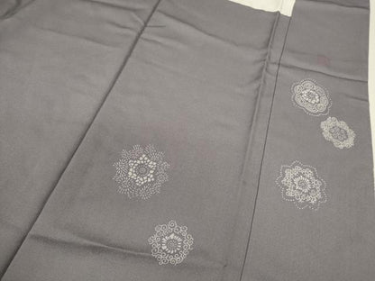 平和屋着物●訪問着　作家物　ぜんまい紬　霞文　正絹　逸品　未使用　CABG2148ze