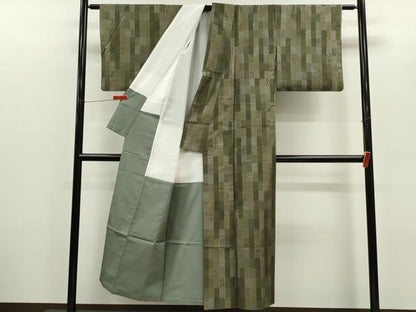 平和屋着物●本場大島紬　9マルキ　吉祥文　正絹　逸品　CABG2156ze
