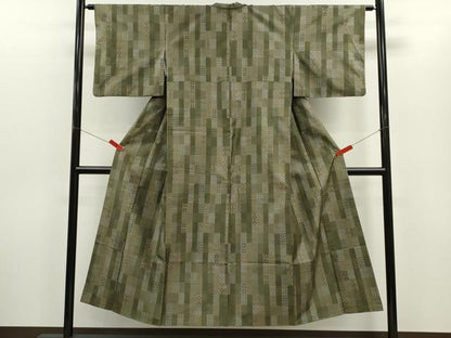 平和屋着物●本場大島紬　9マルキ　吉祥文　正絹　逸品　CABG2156ze