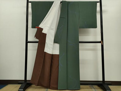 平和屋着物●世界的人形師　辻村寿三郎　ジュサブロー　小紋　兎　正絹　逸品　CABG2152ze