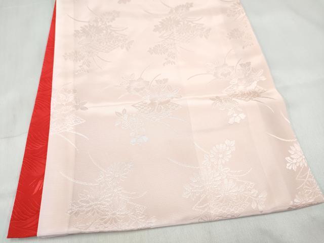 平和屋着物[]女の子　子供　長襦袢　袷　草花地紋　薄桜色　DABE7260ma