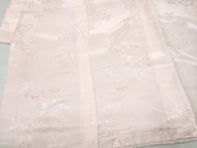 平和屋着物[]女の子　子供　長襦袢　袷　草花地紋　薄桜色　DABE7260ma