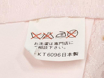 平和屋着物[]女の子　子供　長襦袢　袷　草花地紋　薄桜色　DABE7260ma