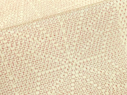 平和屋着物▽本塩沢　単衣　麻の葉文　110亀甲　正絹　逸品　DABE4824az