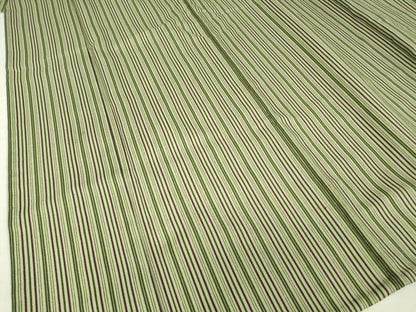 平和屋着物▽小紋　単衣　縞　洗える着物　DABE4828az