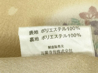 平和屋着物▽小紋　単衣　花丸文　蛍暈し　洗える着物　DABE4845az