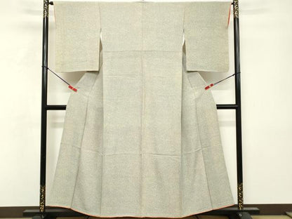 平和屋着物■上質な小紋　霞文　正絹　逸品　DABF9544cd