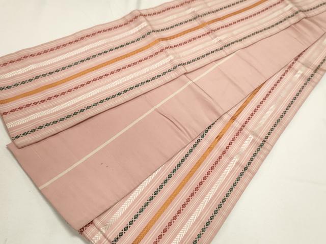 平和屋着物◎本場筑前博多織 半幅帯 献上 正絹 逸品 DABF8127we