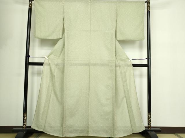 平和屋着物＊夏物　小紋　賛美謹製　霞文　紗　洗える着物　DABF8632sf